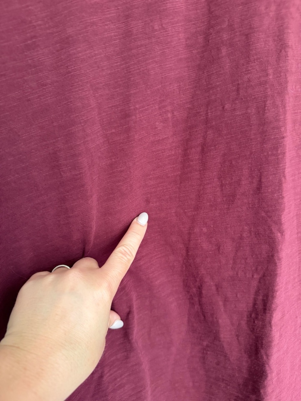 Alex Mill 100% Slub Cotton Burgundy Red Classic Basic Short Sleeve Tee Shirt - Picture 12 of 16